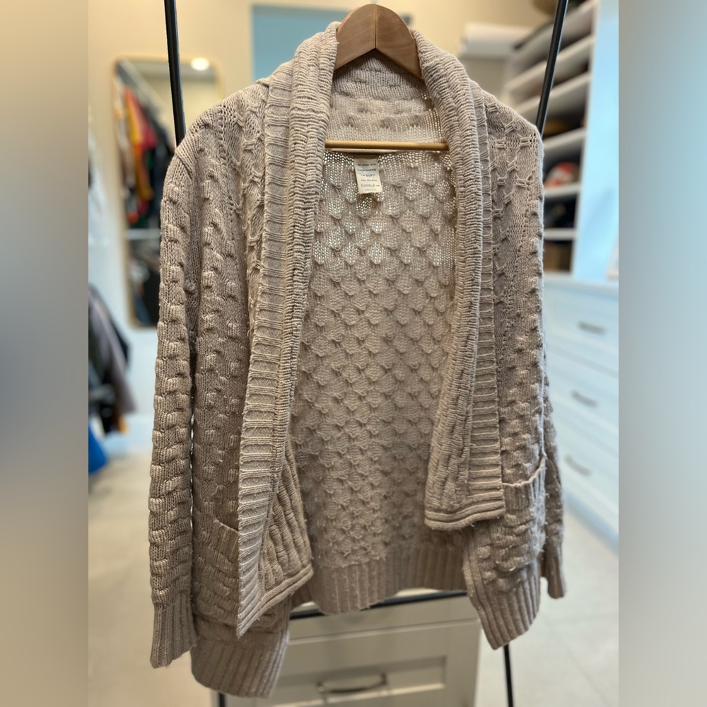 Talula cashmere beige knit sweater